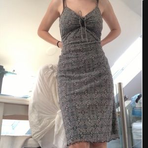 Paisley vintage 90s midi dress